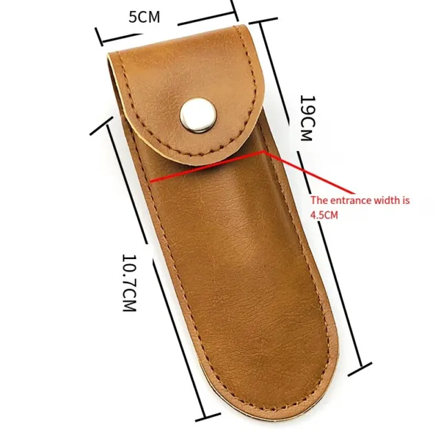 Folding Knife PU Leather Sheath For Folding Knife Protect Cover Pouch Leather