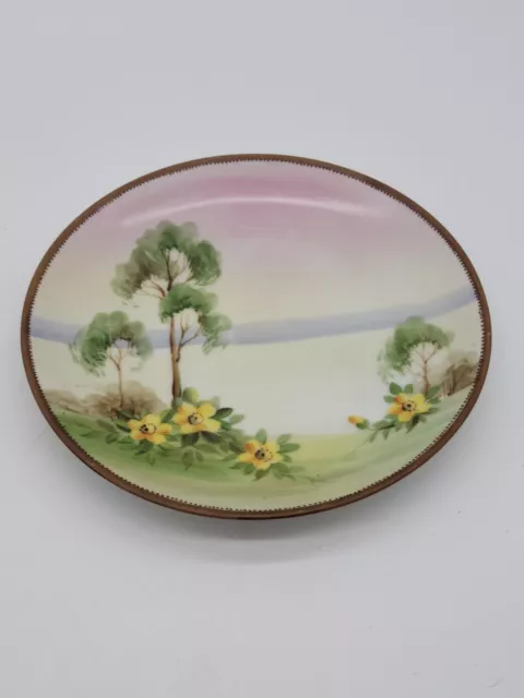Antique/Vintage Nippon Hand Painted Dessert Plate 6"
