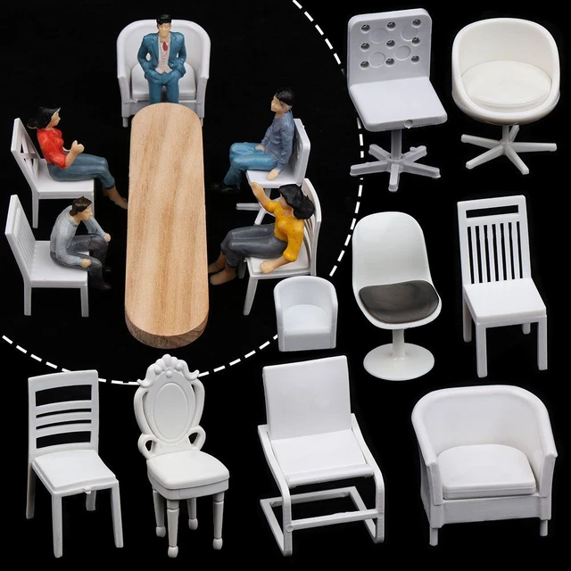 DOLL HOUSE DECOR Miniature Table Furniture Dollhouse Chair Sofa