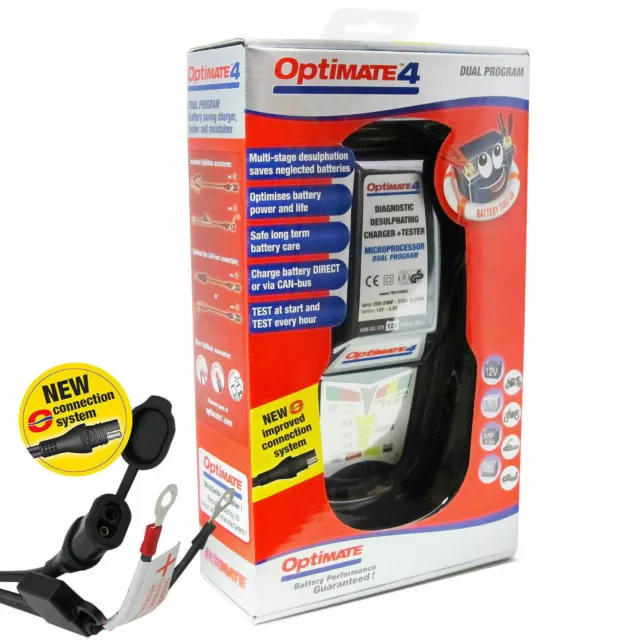 OptiMate 4 Dual Program Battery Charger - OPT001 - NEW.