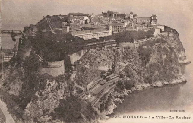 Monaco, Aerial View of the City on the Rock, Vintage Postcard