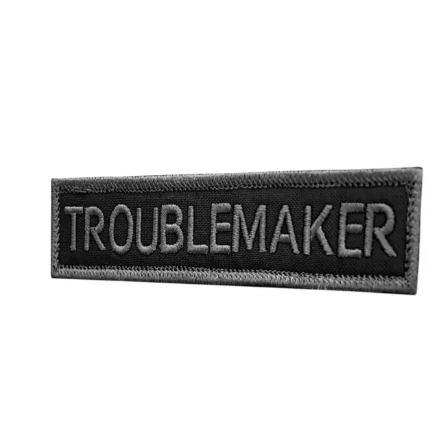 troublemaker subdued morale US army tactical gear military parche hook cap patch