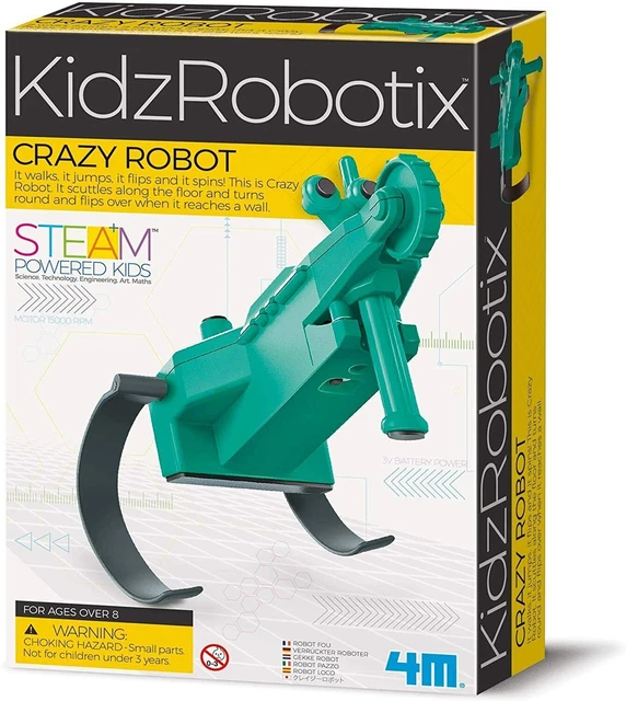 4 m 403393 Kidz Robotix – Crazy Robot, robot de juguete para niños camina...