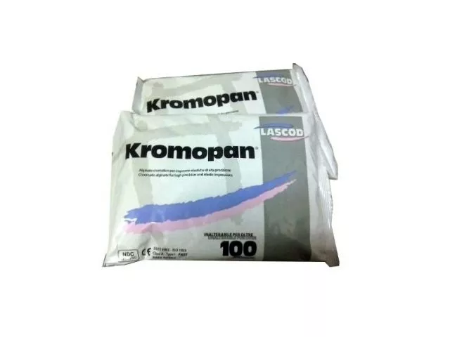 Kromopan 100 Alginate Pouch 450g 1 lb. Dust Free Fast set Lascod - 5 Bags KRM302 2