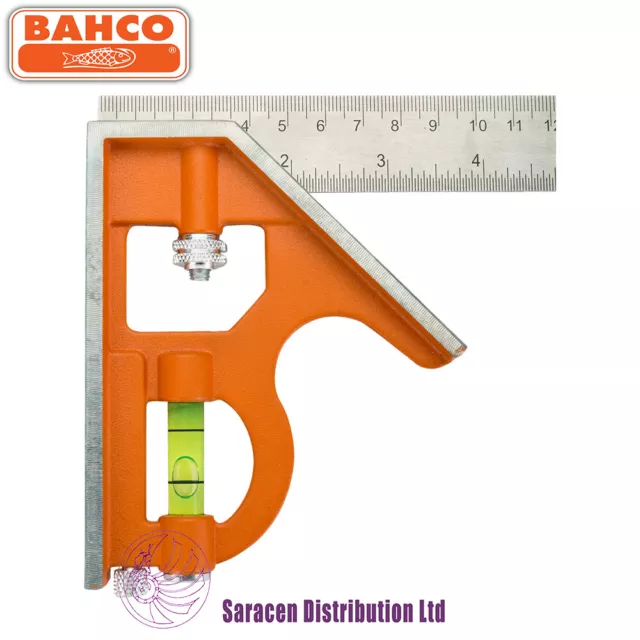 BAHCO 150mm ADJUSTABLE SLIDING COMBINATION SQUARE - CS150