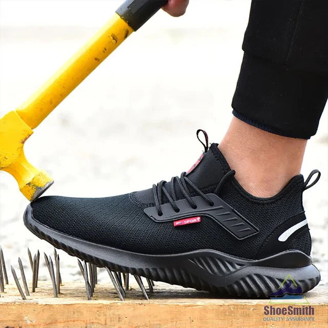 MENS SAFETY SHOES Work Trainers Womens Steel Toe Cap Lightweight Hiking ...