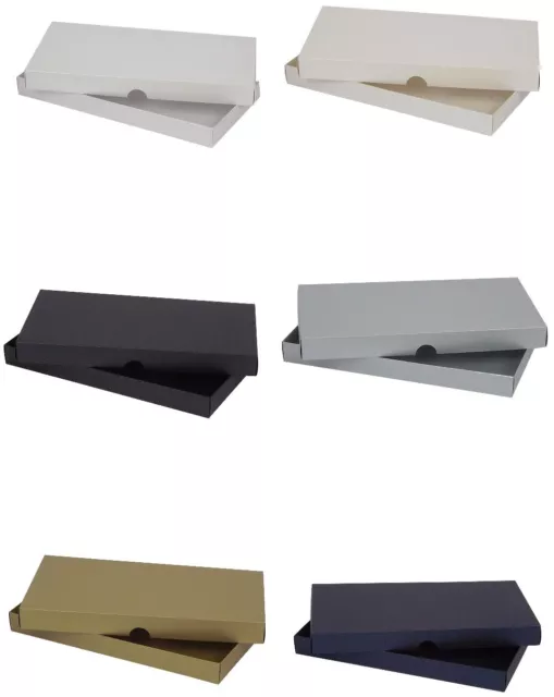 Pearlescent DL Greeting Card Boxes, Gift, Wedding. Choose Colour & Quantity