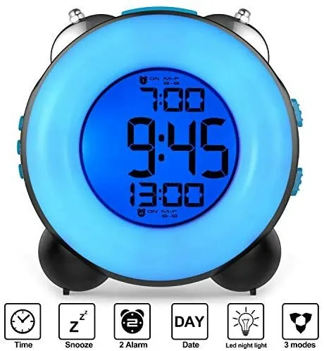 Loud Alarm Clock For Heavy Sleepers With Optional Alarm Dual Alarm Setting Snoo