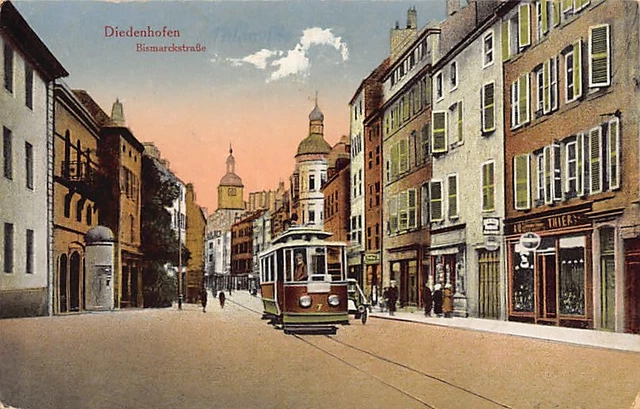 Deutschland - Thionville (57) Diedenhofen Bismarckstrasse Tramway Verlag Anna Sc