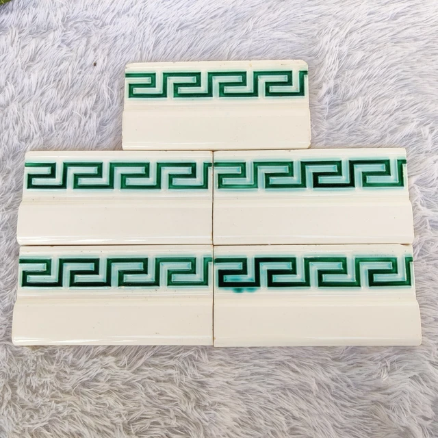 Vintage Geometric Architecture Furniture Japanese Tile 5 Pc NTK Brand tile CT183