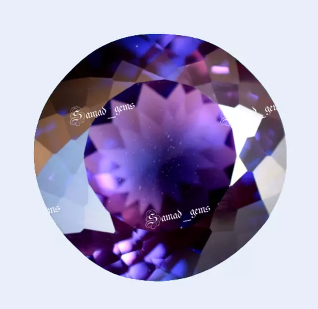 9.00 Ct+ Natural Certified Ceylon Purple Blue Sapphire Round Cut loose Gemstone