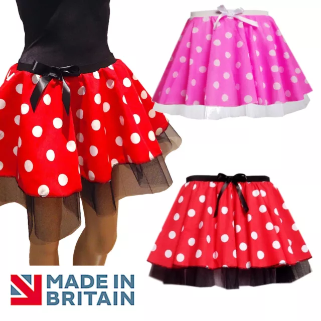 Minnie Mouse Tutu Fancy Dress 12" length SKIRT COSTUME