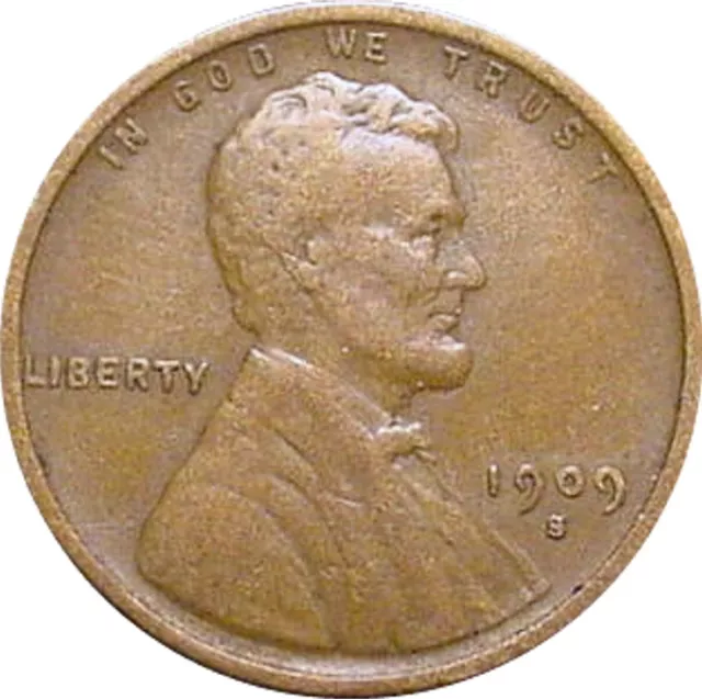 1909-S Lincoln Cent--Better Date--Nice Very Fine