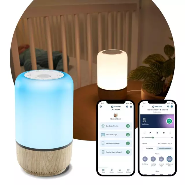 Maxi-Cosi Soothe Nachtlicht & Klang Smart Baby-Nachtlicht Connected Home