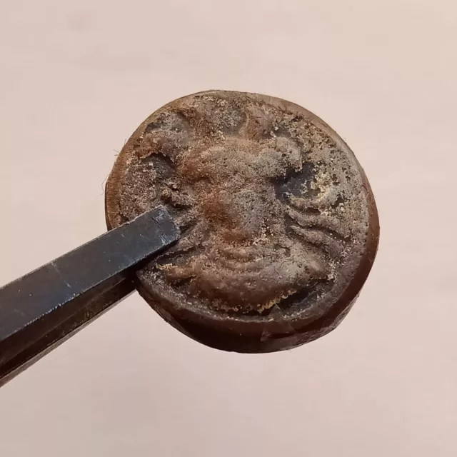 Unresearched Rare Ancient Roman Warrior Denarius Coin 36 Bc