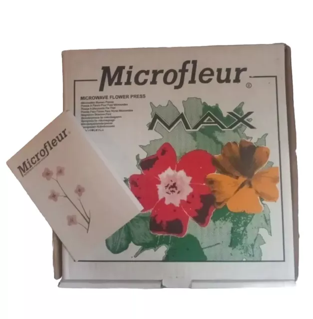 Prensa de flores para microondas Microfleur Max grande tamaño máximo 9"" x 9"" Australia 