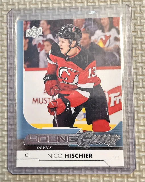 2017-18 Upper Deck UD Young Guns YG Nico Hischier Rookie Card RC #201