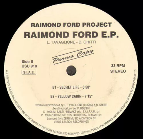 RAIMOND FORD Project - RAIMOND FORD EP - Urgent Sound Of Underground - USU-918