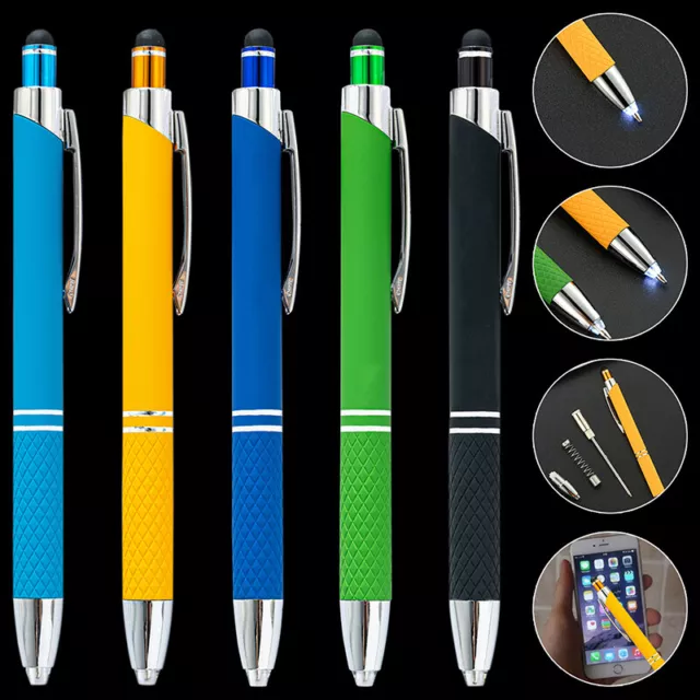 3-in-1-Touchscreen-Stylus-Kugelschreiber mit LED-Licht für Iphone-Schreibstift