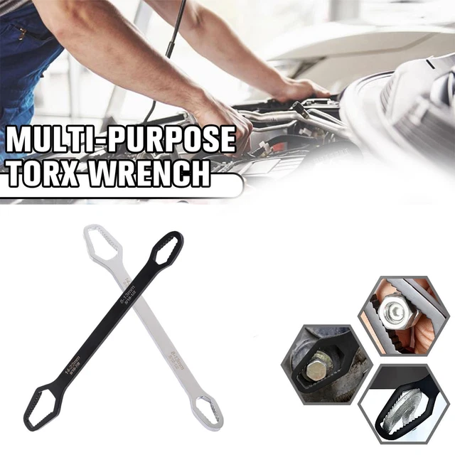 Universal Torx Wrench Double-head Self-tightening Adjustable Wrenches V3J8