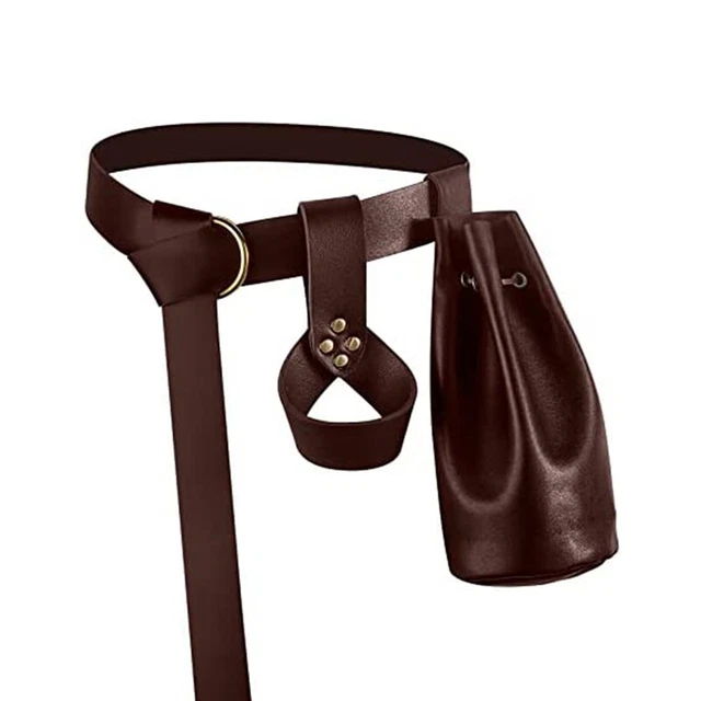 Set medievale in pelle accessori costume rinascimentale per cavaliere A D9R6
