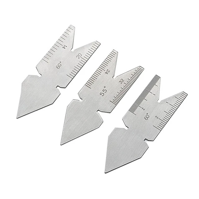 PORTABLE CENTER GAUGE Screw Cutting Thread Measuring Lathe Tool 55°& 60 ...