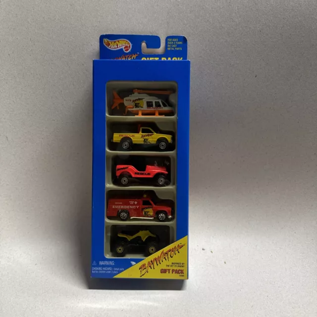 Hot Wheels Baywatch 5 Pack Gift Set 1996 Sealed!