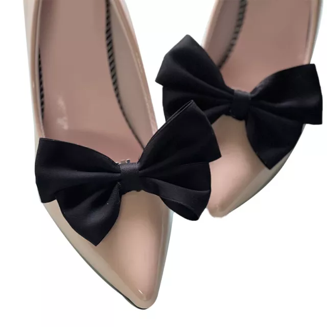 1Pair Bow Flower Shoes Accessories Wedding Bride Charm Shoe Buckle Decor Cli  DR 3