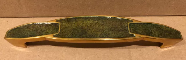 6” Drawer Pulls Heavy Brass Dresser Cabinet Handle Green Decorative