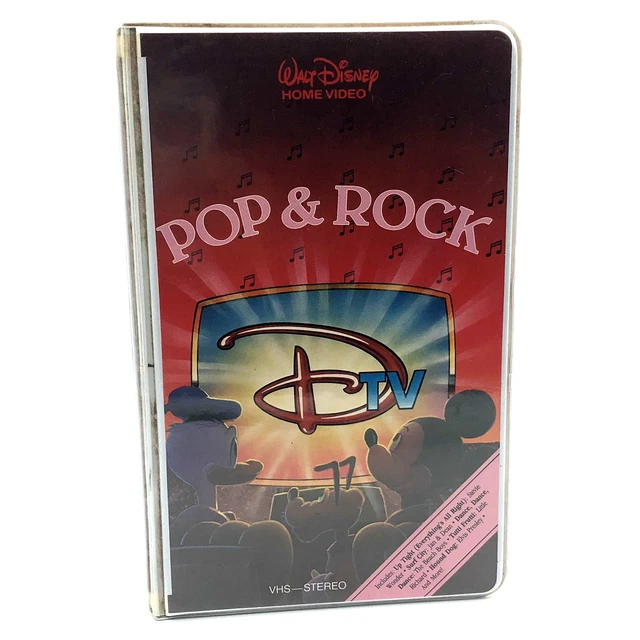 POP & ROCK Walt Disney Studios Home Video VHS 1994 DTV Clamshell Music ...