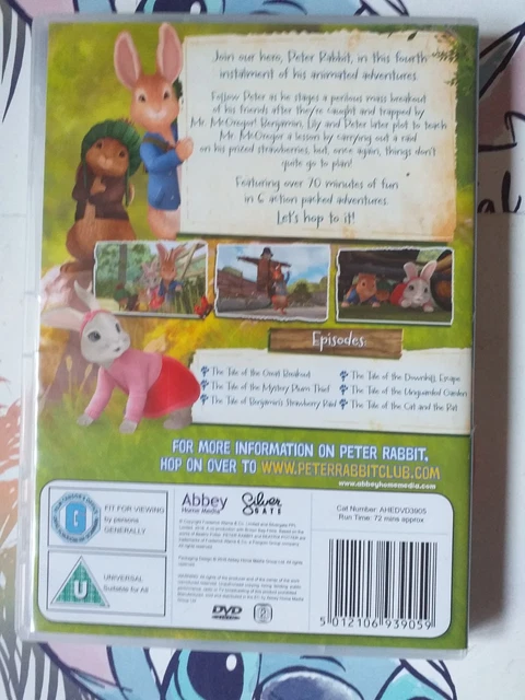 PETER RABBIT: THE Tale Of The Great Breakout Dvd £3.99 - PicClick UK