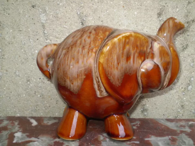 Ancienne Tirelire A Casser En Forme D'elephant / Ceramique