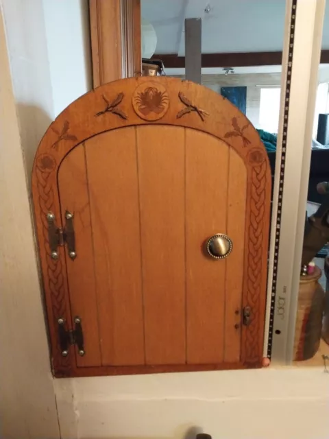 Quirky Wooden Cupboard Carved