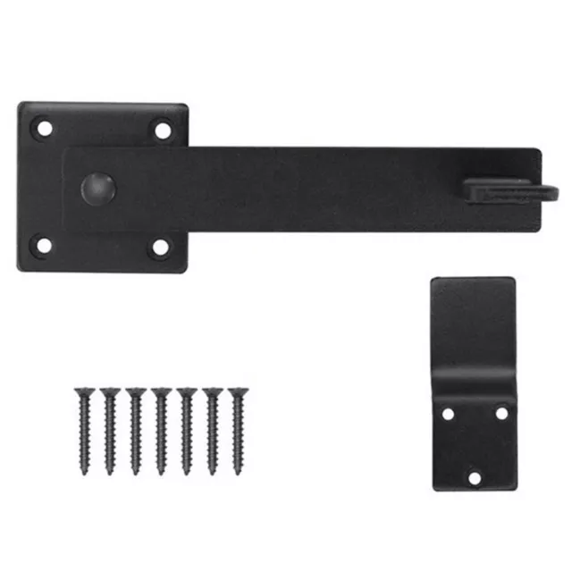 Barn Door Fence Heavy Duty Lock Security Protection Wide Application Black