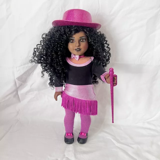 GUC Custom OOAK American Girl Doll Black Hair Afro Brown Eyes Marie Grace