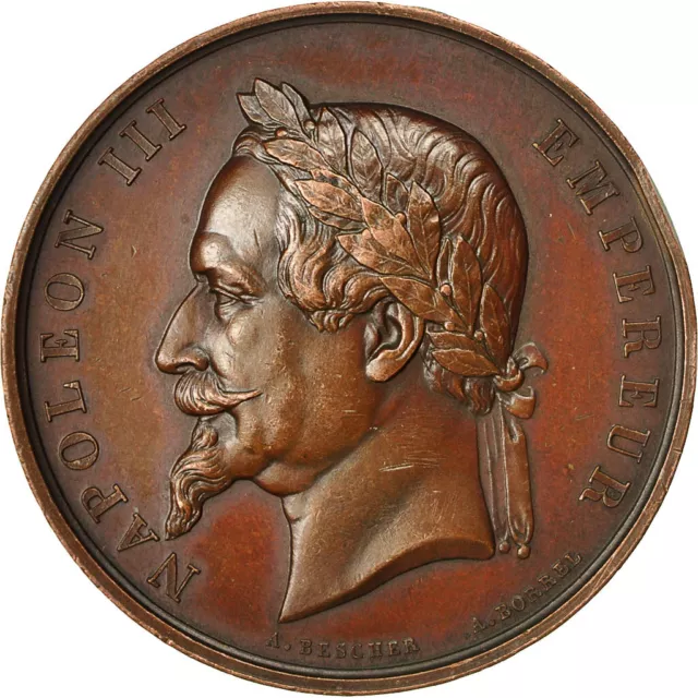 [#551805] France, Medal, Napoléon III, Société d'Agriculture du Pas de Calais, 1