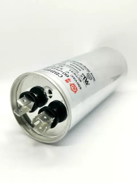 60uF CBB65-A 450VAC 50/60Hz Air Conditioner Appliance Motor Start Run Capacitor 2