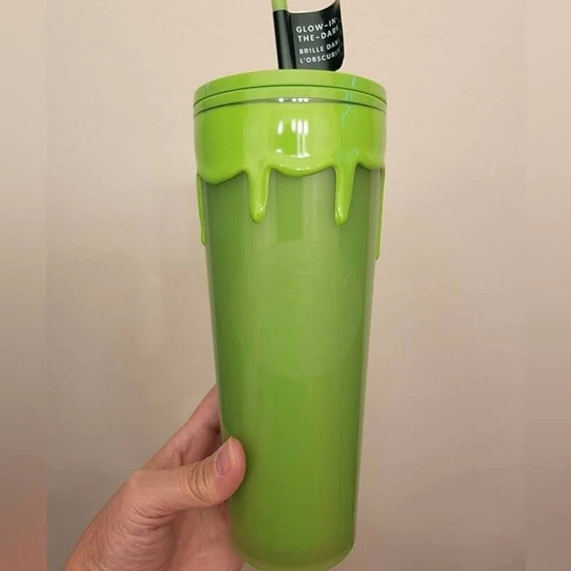 STARBUCKS HALLOWEEN 2023 In Hand Slime Green Drip Glow In The Dark 24oz