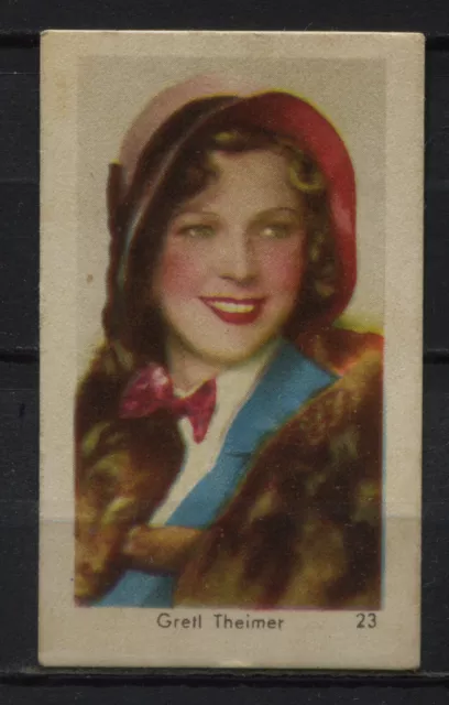 Gretl Theimer Vintage Movie Film Star Trading Card