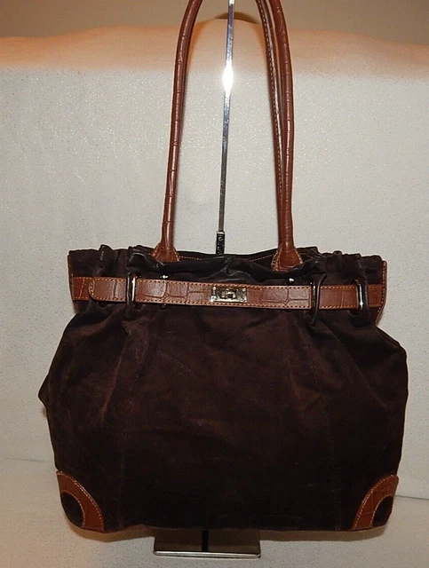 Gun Tote'N Mamas Handbag Purse Bag Conceal to Carry Embossed Croc Brown Leather