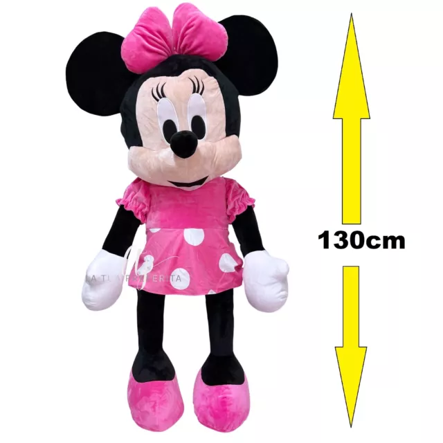 Peluche Minnie Mouse 130cm Gigante Topolina Originale Disney Soft Plush Big Size 3