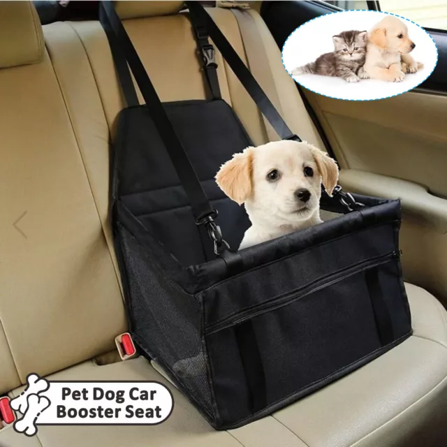 Folding Travel Cat Dog Puppy Pet Car Carrier Booster Seat Cover Safe Basket Bag