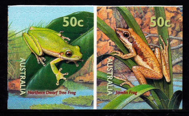 1999 Small Pond - Pair of 50c Booklet Stamps