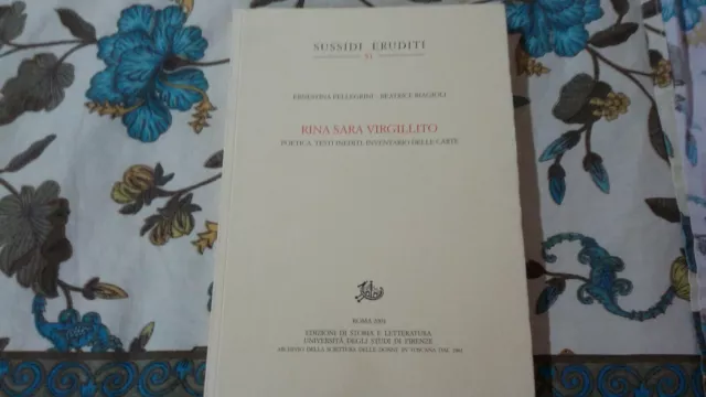 Rina Sara Virgillito. Poetica, testi inediti, inventario delle carte....29s21