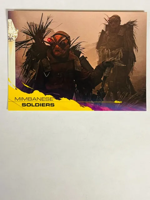 2018 Topps Solo A Star Wars Story Base Card #40 Mimbanese Soldiers