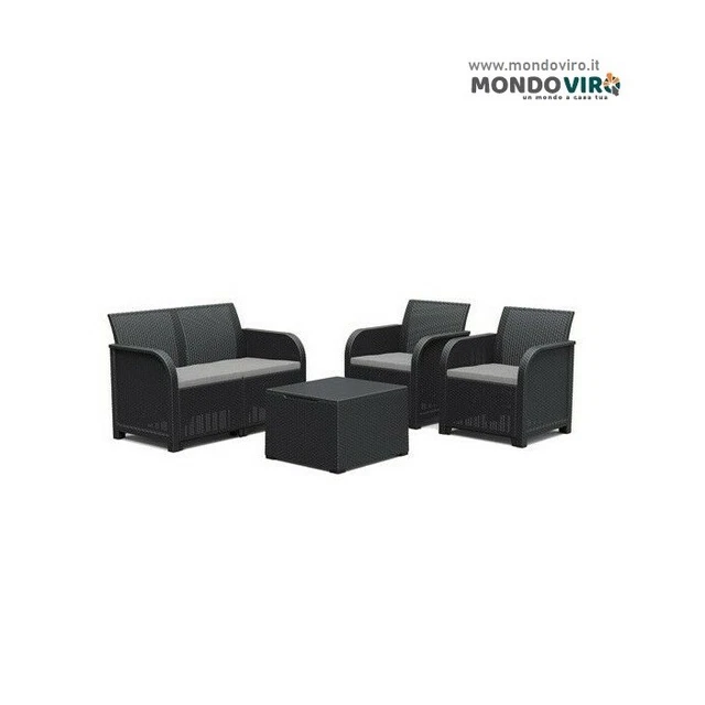 SET CUSCINI Salotto Kele Rattan Naturale Da Esterno Giardino Midollino Vimini - Foto 5