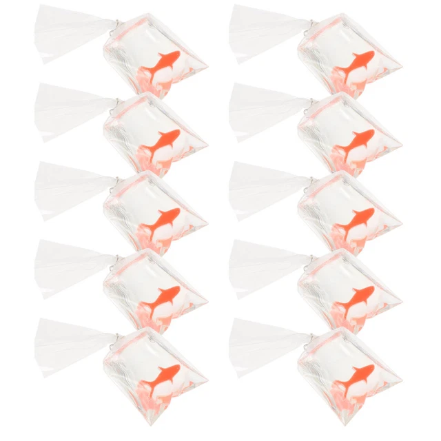 10 stücke Ohrring Anhänger Halskette DIY Machen Harz Goldfisch Tasche Schmuck