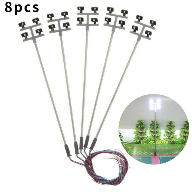 Light Model Lamp ABS Accessories Building Layout Can Be Lighted LED Street Light