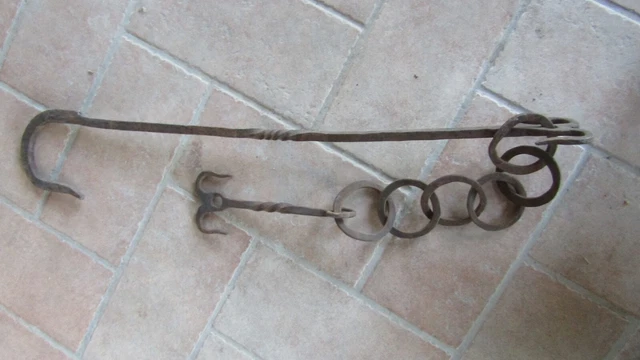 ANTICA Catena da camino, FERRO BATTUTO VINTAGE