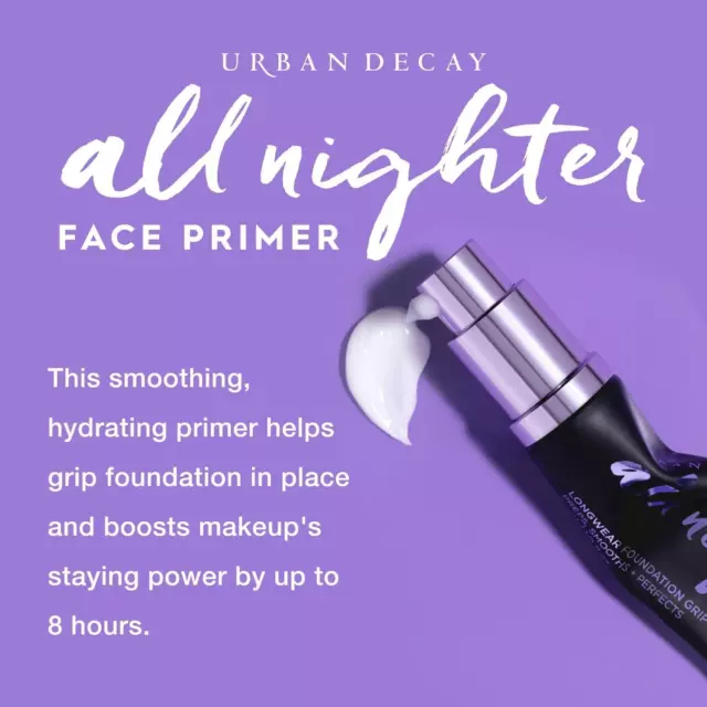 Urban Decay All Nighter Makeup Primer for Face, Even Complexion and Hydration, u 3